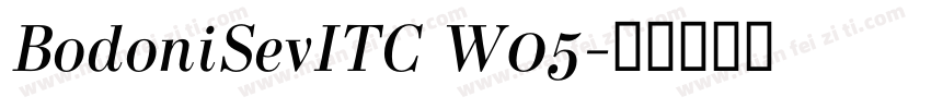 BodoniSevITC W05字体转换